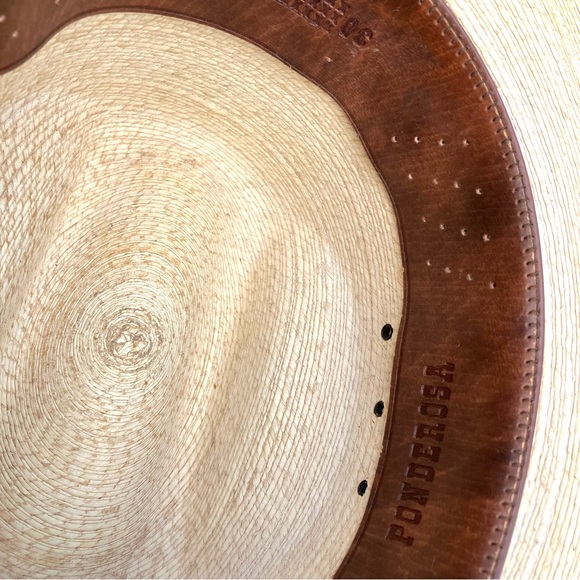 Texas Hat Co 30 Star Straw Hat Sz 7 1/8 - Picture 10 of 11